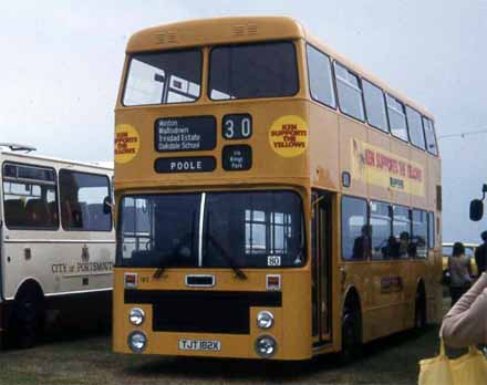 Marshall doubledeck bodied Leyland Olympian for Yellow Buses Bournemouth